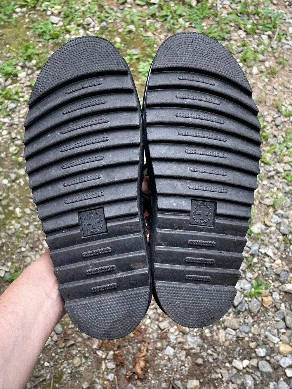 Dr Martens Blaire Slide Platform Black Sandals Size 8